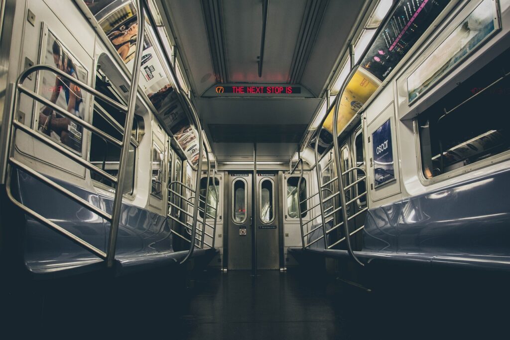 Using the subway is one way to explore your city while on a budget. 